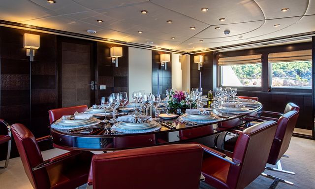 Victory yacht Private Dining Room