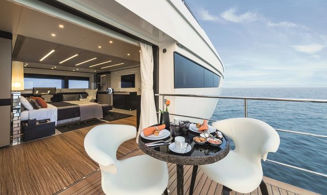 Timeless yacht Owner's Balcony