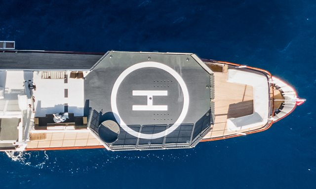 Voyager yacht Canadian Coast Guard-Certified Helipad