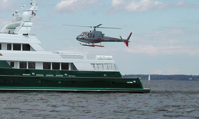 Steadfast yacht Helicopter Deck & Tender Deck Combined