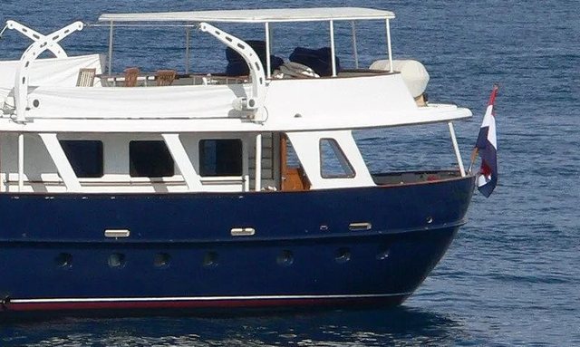 Santa Maria yacht Canoe Stern Seating Area
