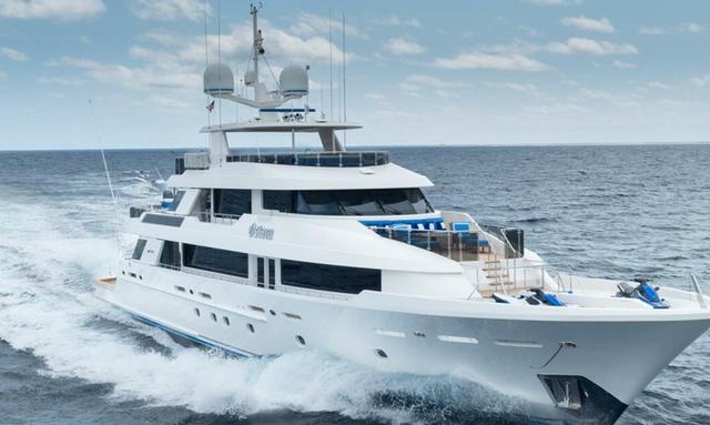 Ostara yacht Raised pilothouse layout with full-beam volume