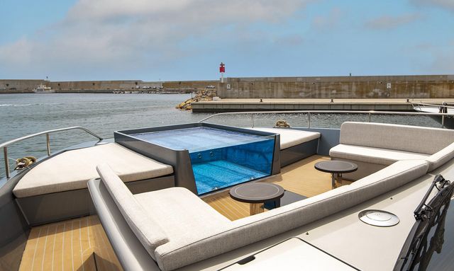 St. Barth yacht Jacuzzi with Ocean Views