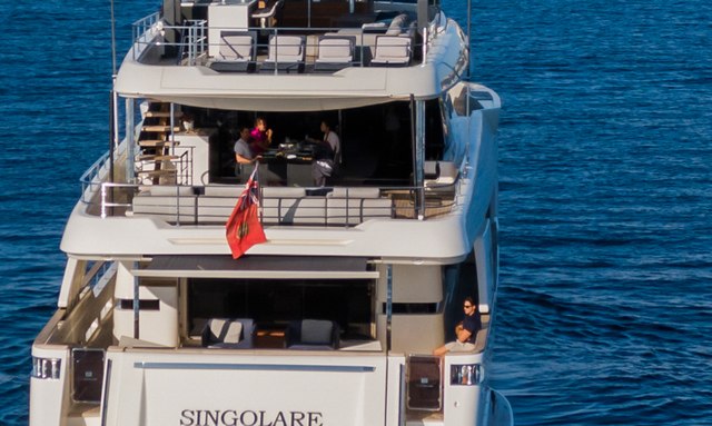 Willpower yacht Large Upper Deck Terrace
