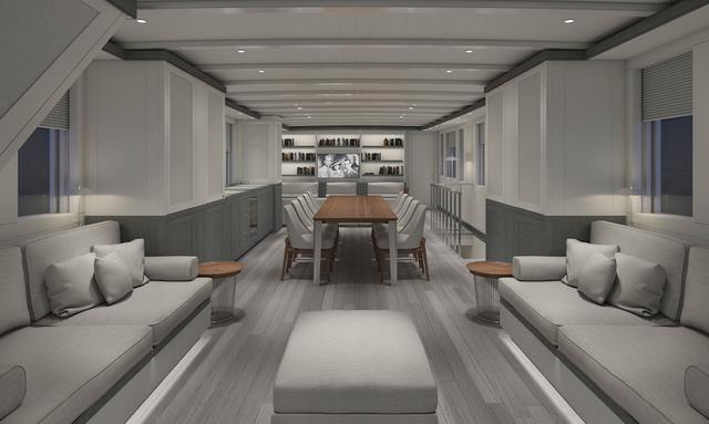 Dastaf yacht Main Saloon