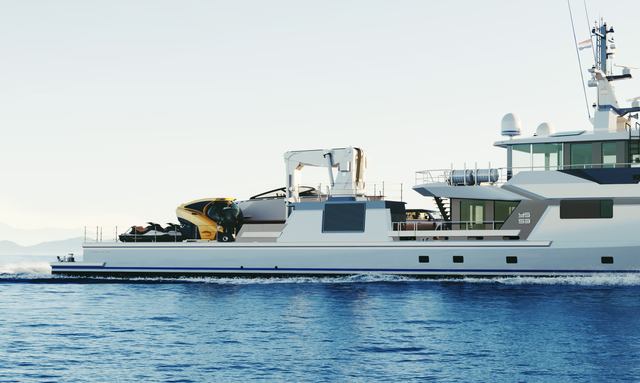 Rafter yacht 15-tonne crane system