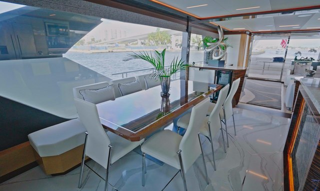 Panacea yacht Dining Options