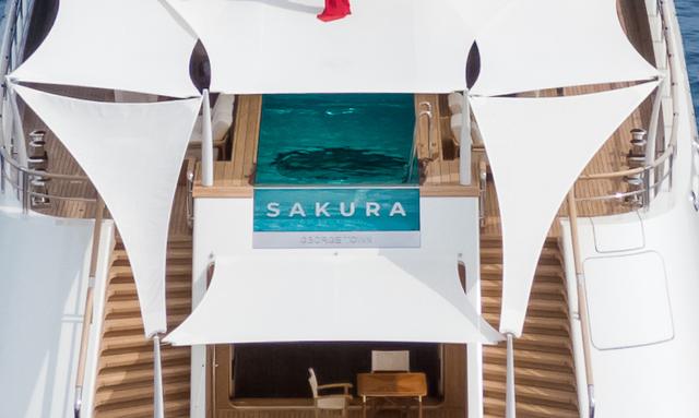 Sakura yacht Aft Deck Pool