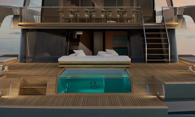 SX120/ 01 yacht Retractable Pop-Up Pool