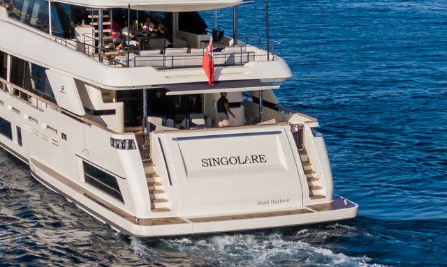 Willpower yacht Dual Mode Transom Beach Club