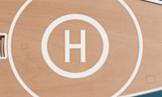 Sixth Sense yacht Helipad