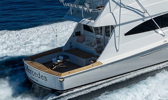 Mercedes yacht 216sqft sportfishing cockpit with mezzanine