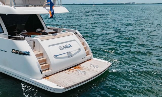 Delyla yacht Hydraulic Platform with Garage