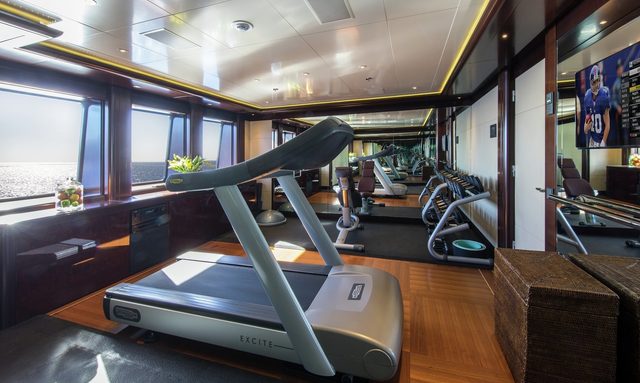 Eminence yacht Upper Deck Gym