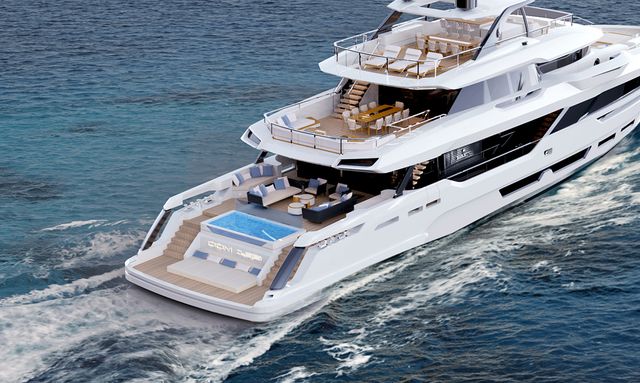 Andala yacht Infinity Pool at the Stern