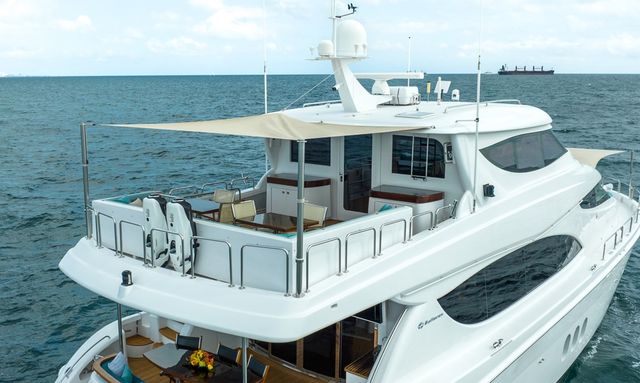 Ritz Sea yacht Aft Flybridge Awning