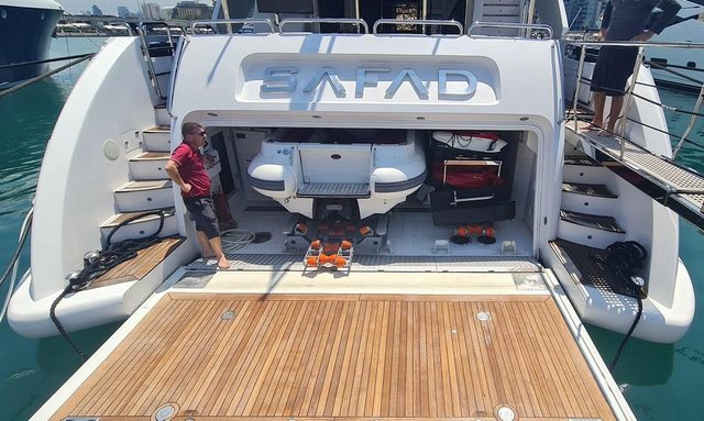 Safad yacht Spacious Tender Garage