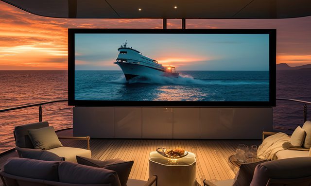 Norn yacht Outdoor cinema