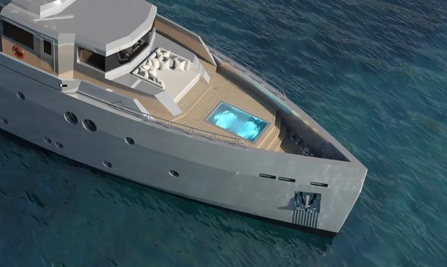 Project Obsidian Blade yacht Entertaining-Focused Upper Deck