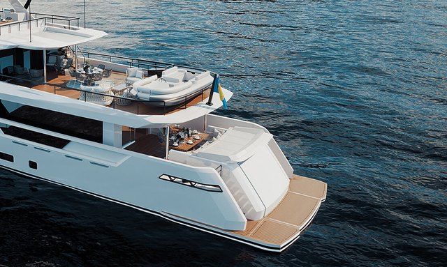 Ebyshine yacht 22sqm Folding Beach Club Terrace