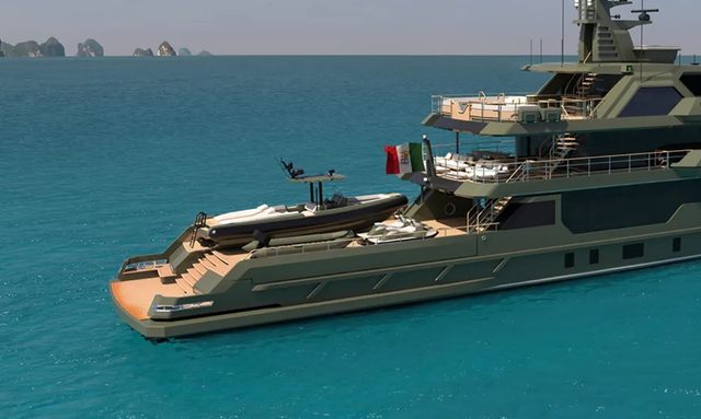 Nasiba yacht Aft Deck Built for Adventure