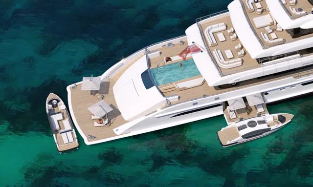 Project Faith yacht Infinity Pool Aft