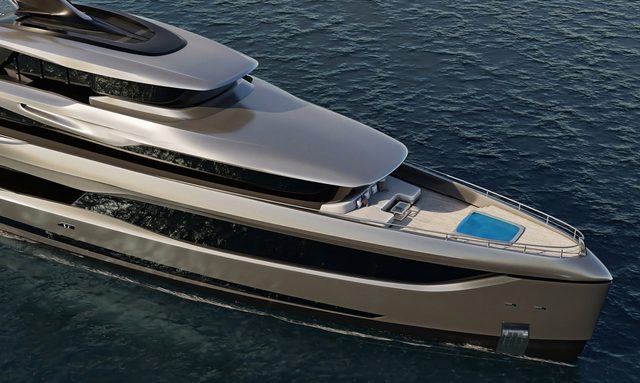 Amphib II yacht Foredeck Pool