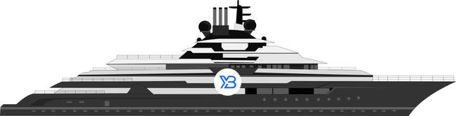 Starboard illustration of Luminance yacht