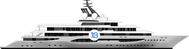 Starboard illustration of Hadar yacht