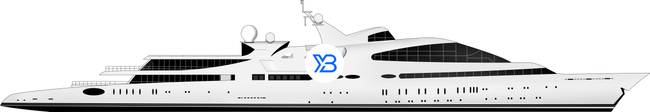 Starboard illustration of Yas yacht