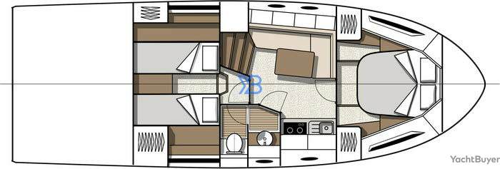 Lower Deck Beneteau Gran Turismo 40