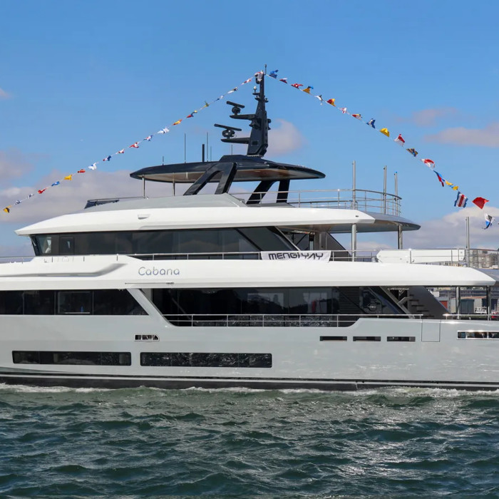 Mengi Yay Launches First Atlante Classic 35 Explorer Yacht Cabana
