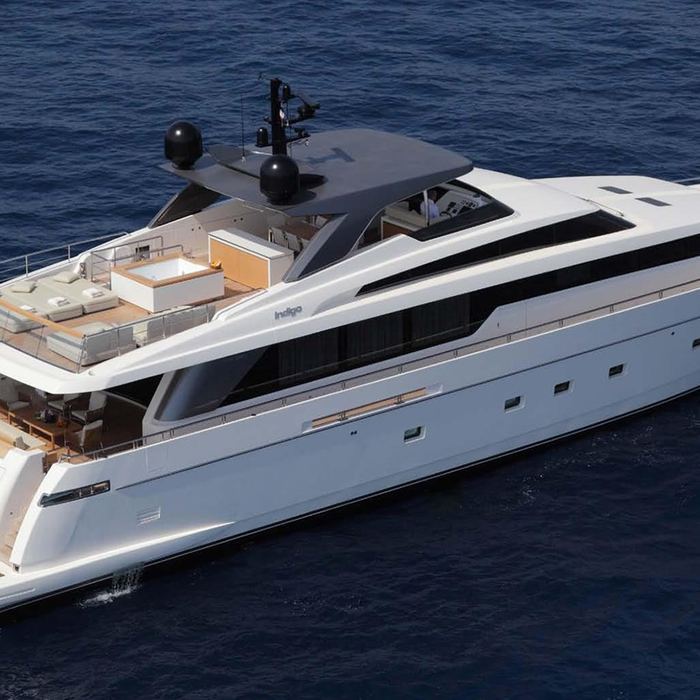 Indigo yacht exterior 2
