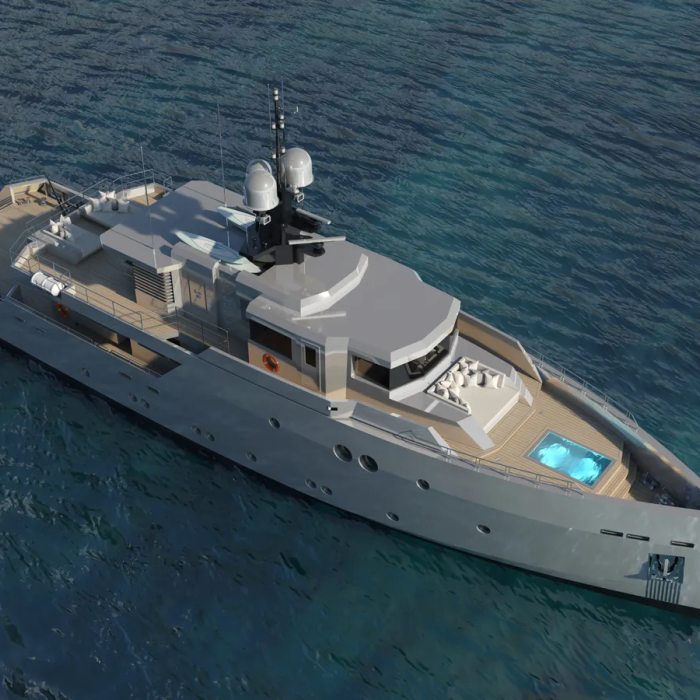 Project Obsidian Blade yacht exterior 2