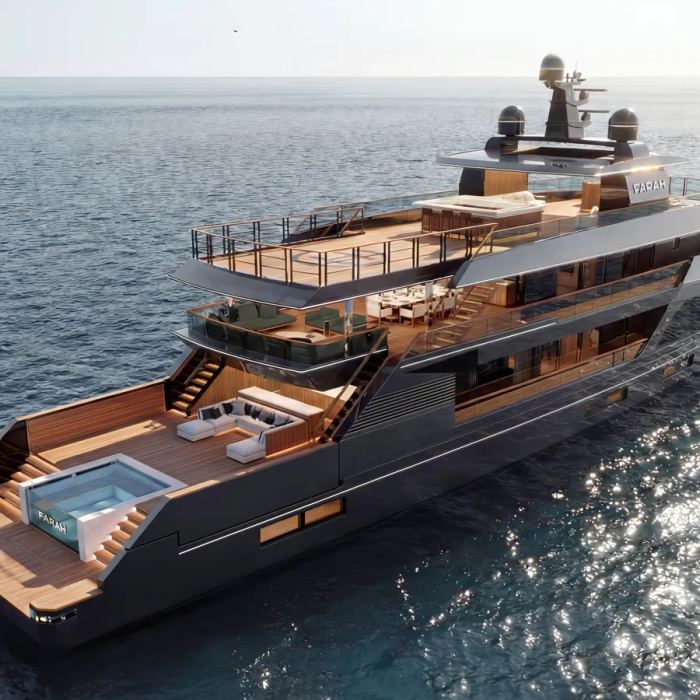 Project Farah yacht exterior 2