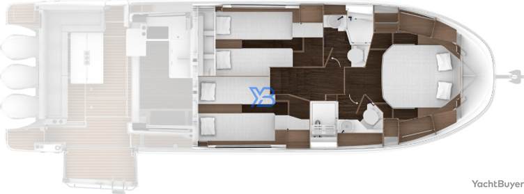 Lower Deck Jeanneau Merry Fisher  1295 Fly