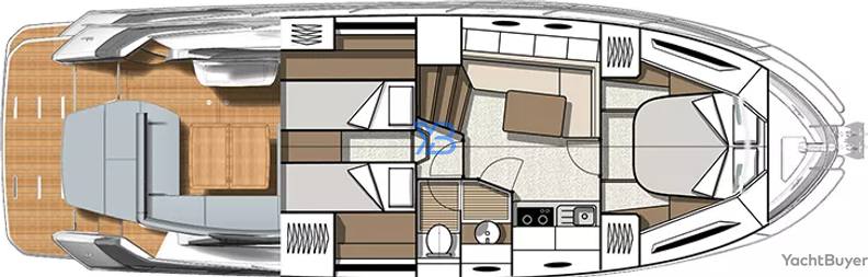 Lower Deck Beneteau Gran Turismo 41