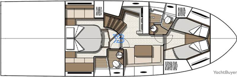 Lower Deck Beneteau Gran Turismo 45