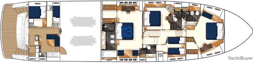 Lower Deck Princess 95 Motor Yacht