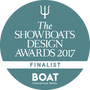 The ShowBoats Design Awards Finalist logo