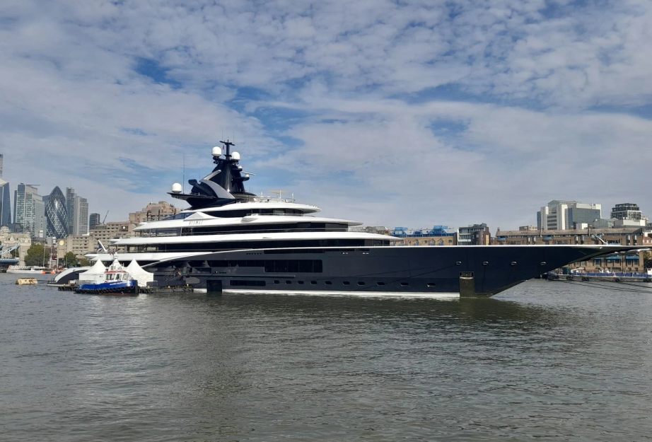 SPOTTED: 122m Lürssen Superyacht Kismet Returns to London 