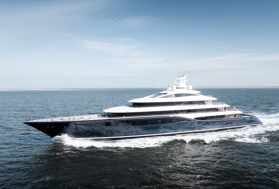 101m Feadship Superyacht Destiny (Project 1014) Enters Sea Trials 