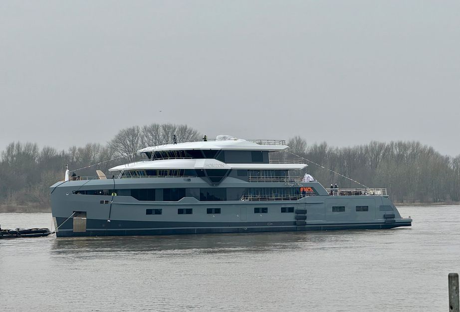 61m Leapher Polar Explorer Yacht Horizon Launched in the Netherlands