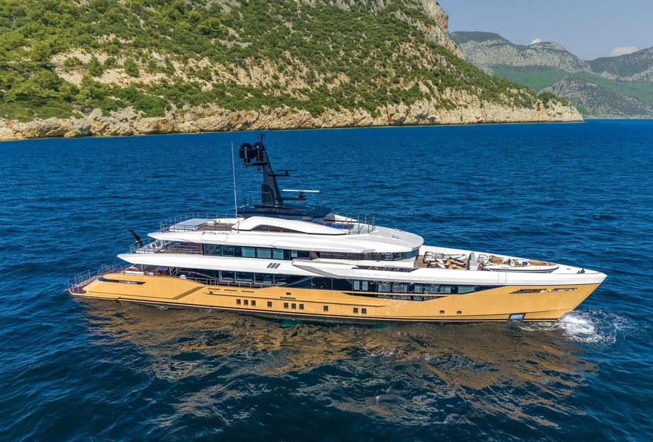 First 52m Bilgin 170 Superyacht Tamasha Delivered With Custom Brown Hull