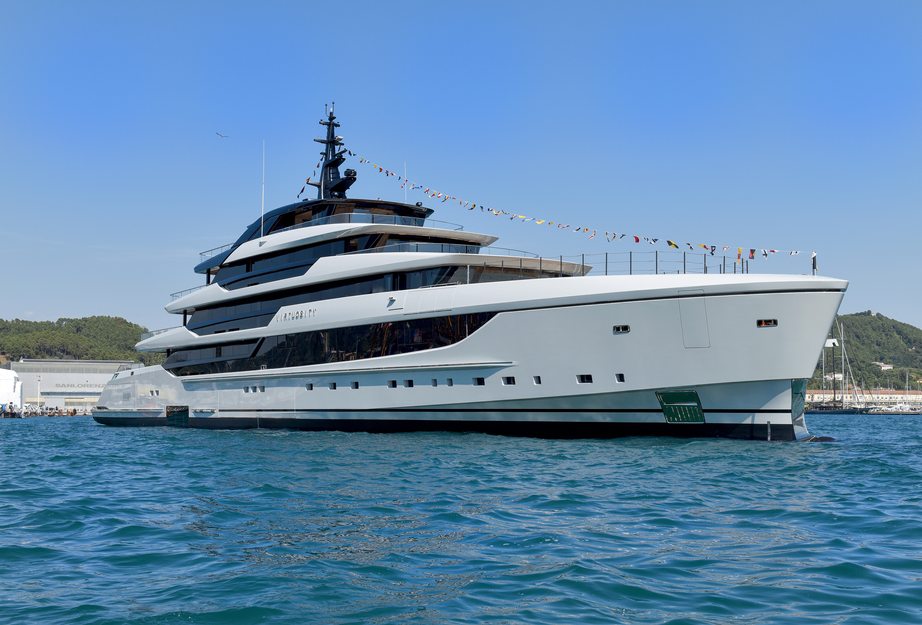 WATCH: Sanlorenzo Launches Second 74Steel Superyacht Virtuosity