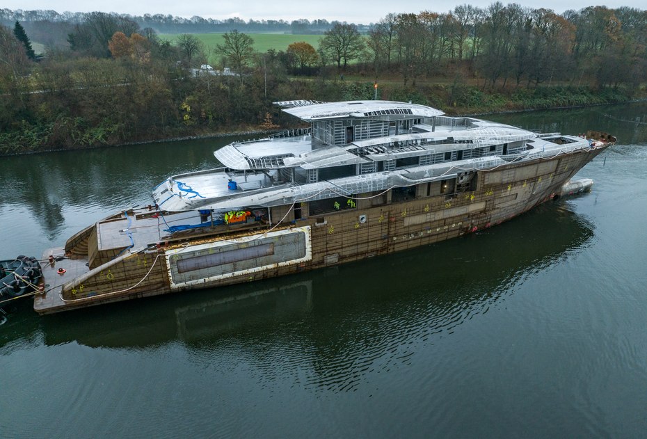 FIRST LOOK: 80m  Abeking & Rasmussen yacht project 6516 spotted for first time