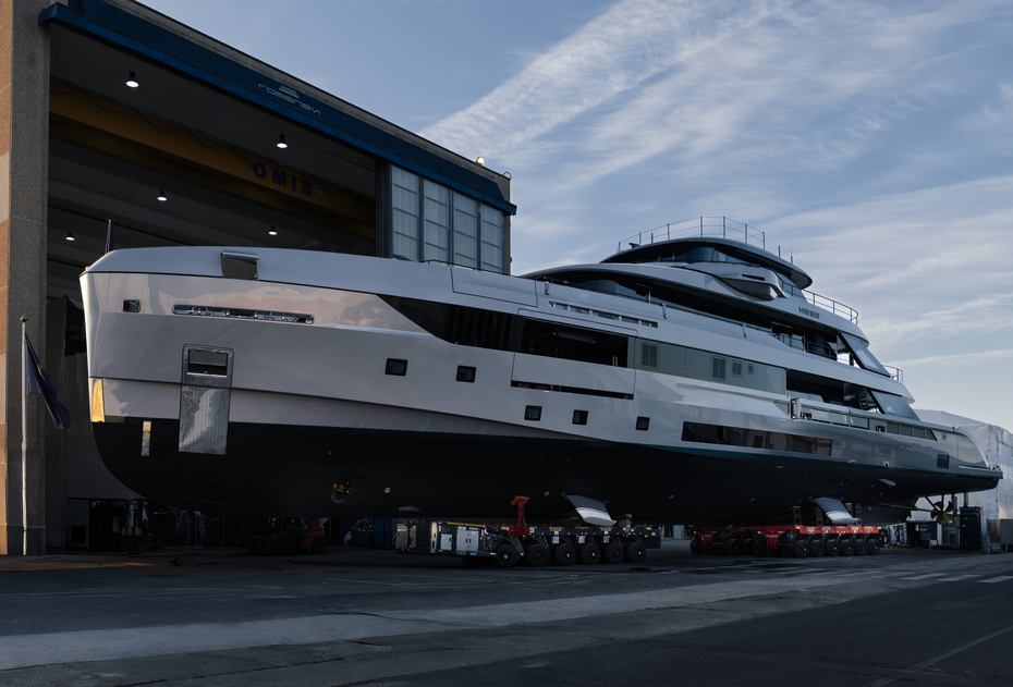 WATCH: Rossinavi Launches 53m Full-Custom Superyacht Heed in Pisa