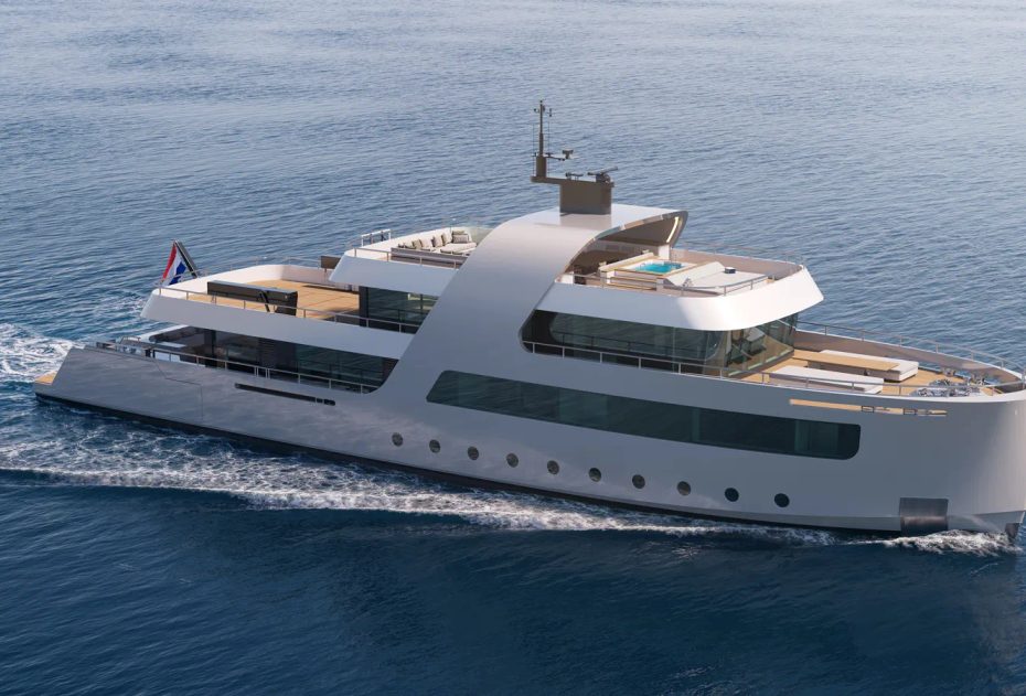 Dutch Design's 43m Superyacht Sea Rover Reaches Hull-Joining Milestone