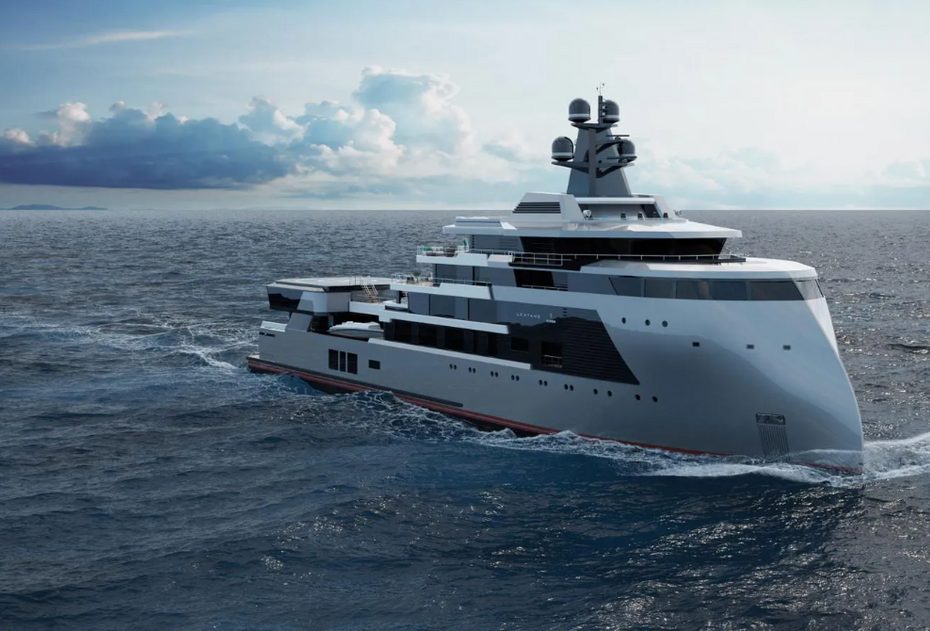 Redesigned 89m Explorer Yacht Concept Project LONTANO Revealed by Brythonic Yachts