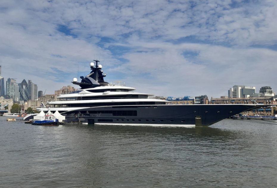 SPOTTED: 122m Lürssen Superyacht Kismet Returns to London 